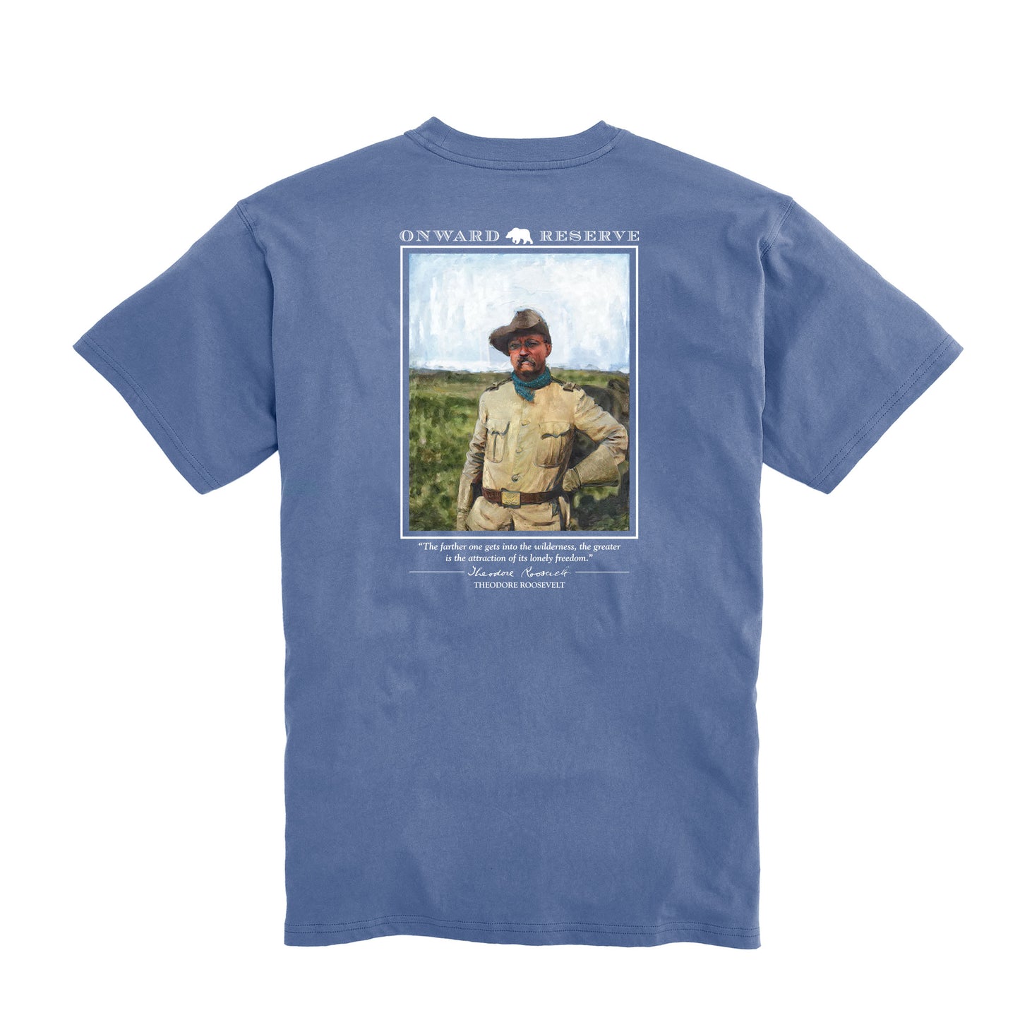Great American Outdoorsman Tee - Washed Blue