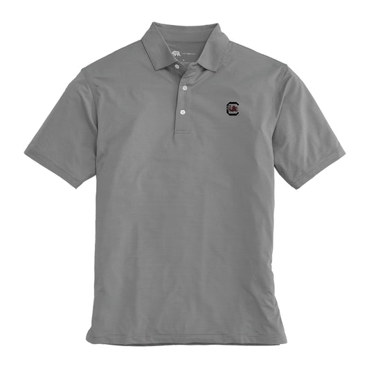 South Carolina Hairline Stripe Performance Polo - Nine Iron