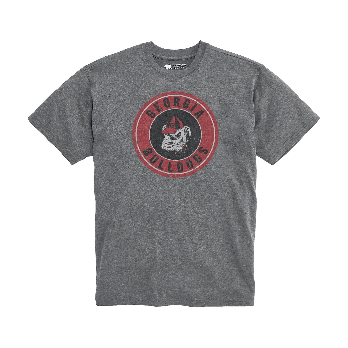 Georgia Bulldogs Vintage Wash Tee - Granite