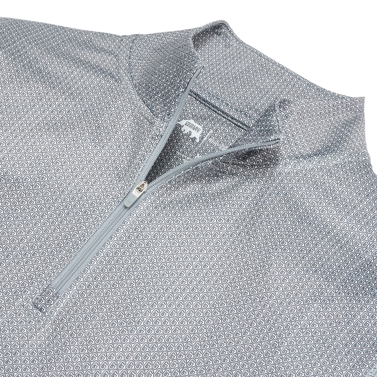 Vintage G Printed Performance 1/4 Zip - Mirage Grey