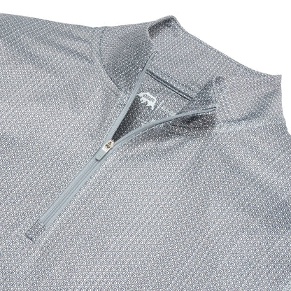 Vintage G Printed Performance 1/4 Zip - Mirage Grey