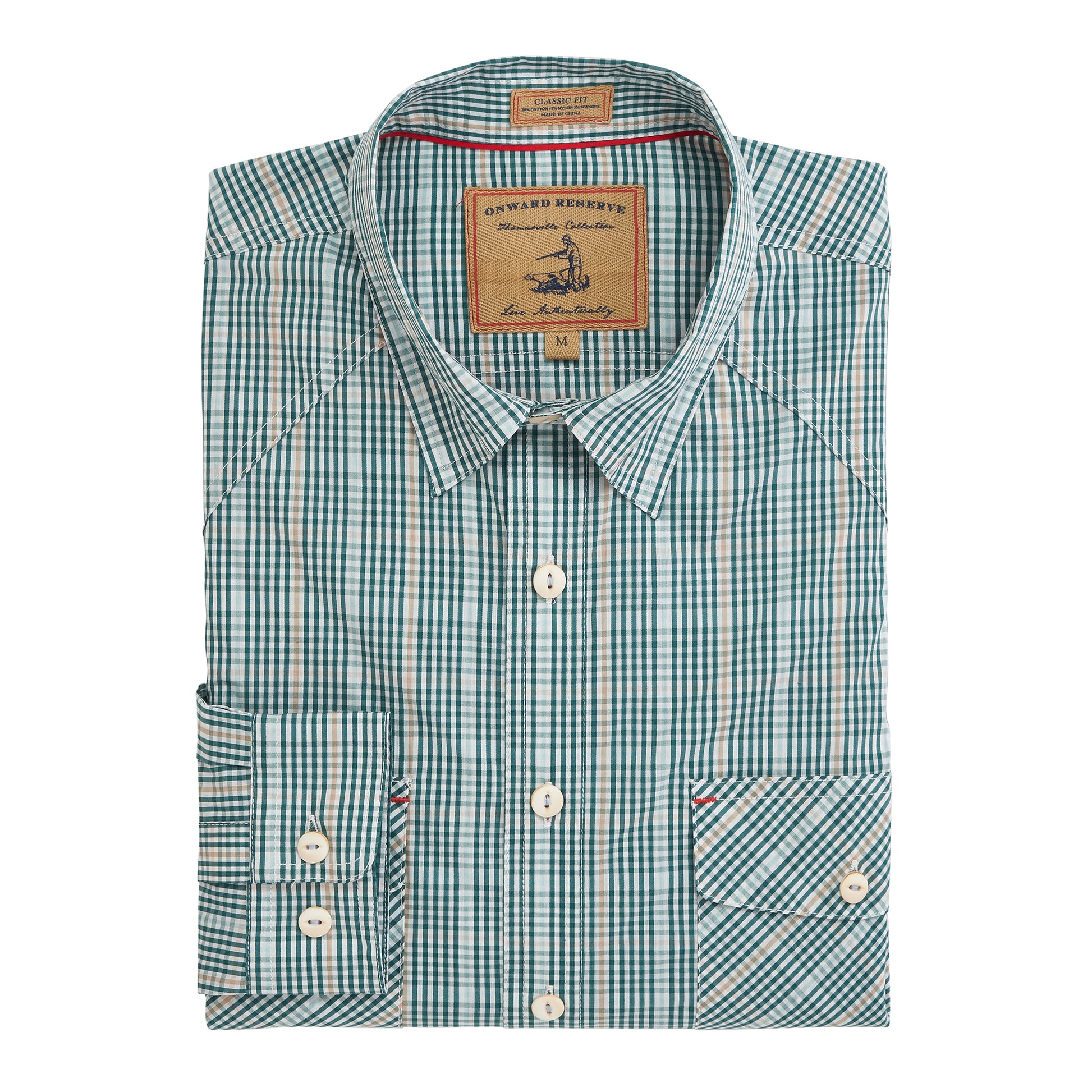 Burnside Men's Long Sleeve Utility Fishing Shirt, Sizes M-2xl, Size: Medium, Blue