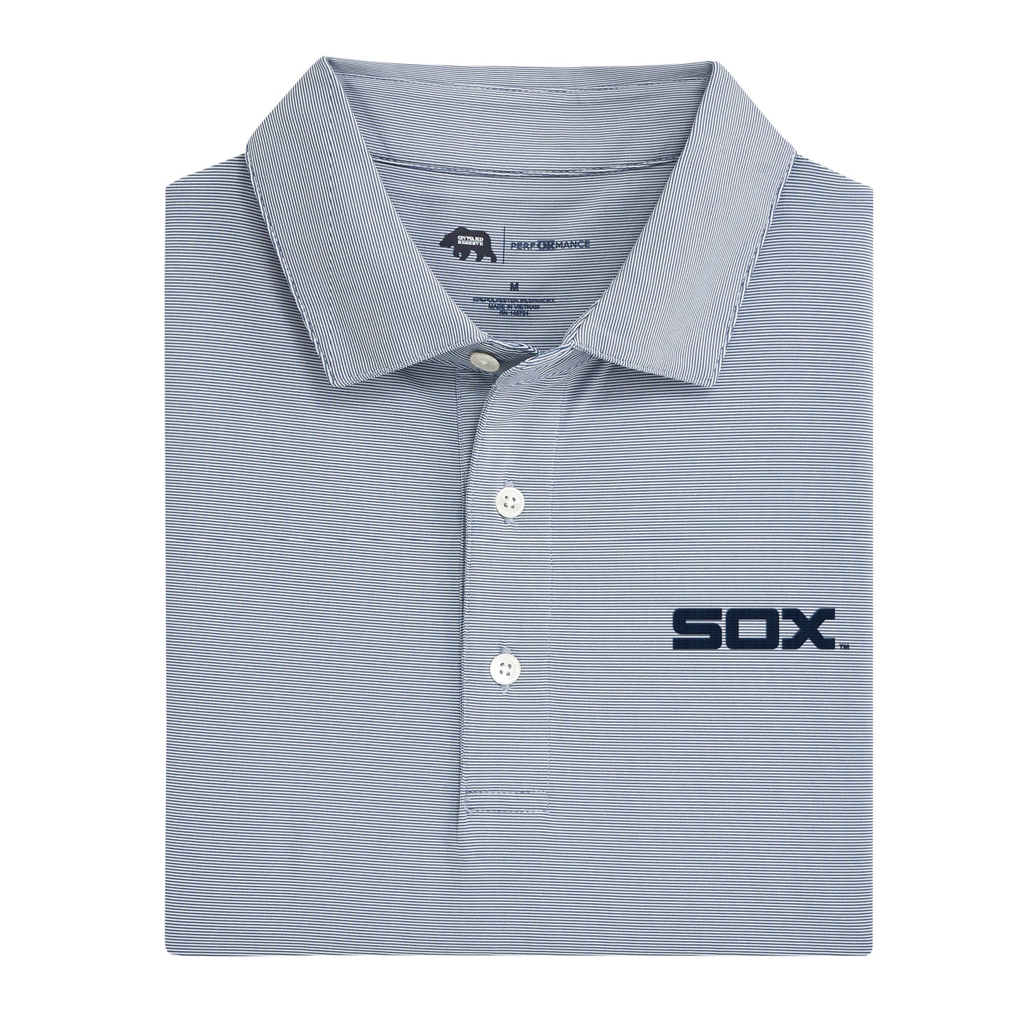 Chicago White Sox Cooperstown Hairline Stripe Performance Polo