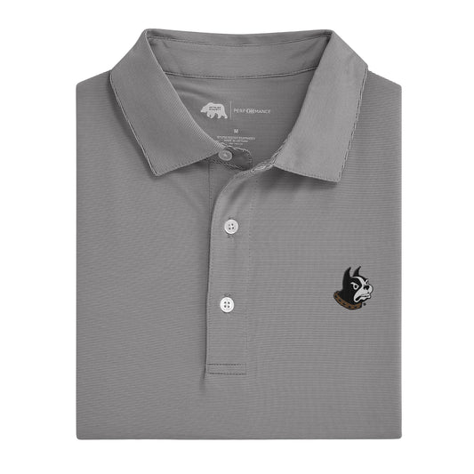 Wofford Hairline Stripe Performance Polo