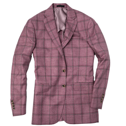 Fratelli Berry Windowpane Sport Coat