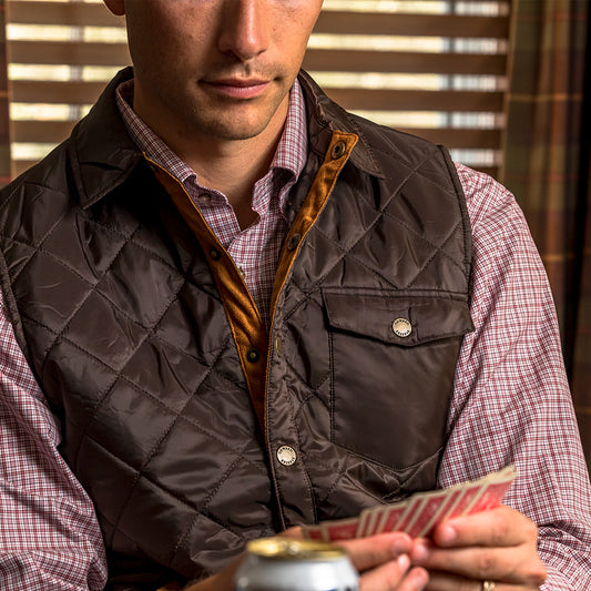 Braswell Vest - Dark Brown