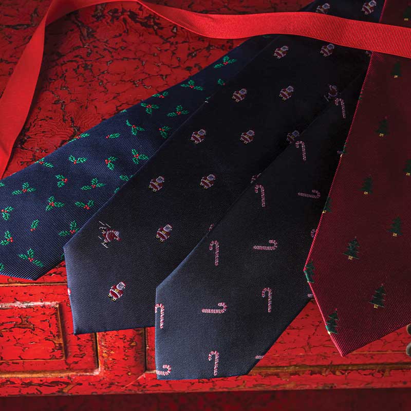 Christmas Tree Tie - Red