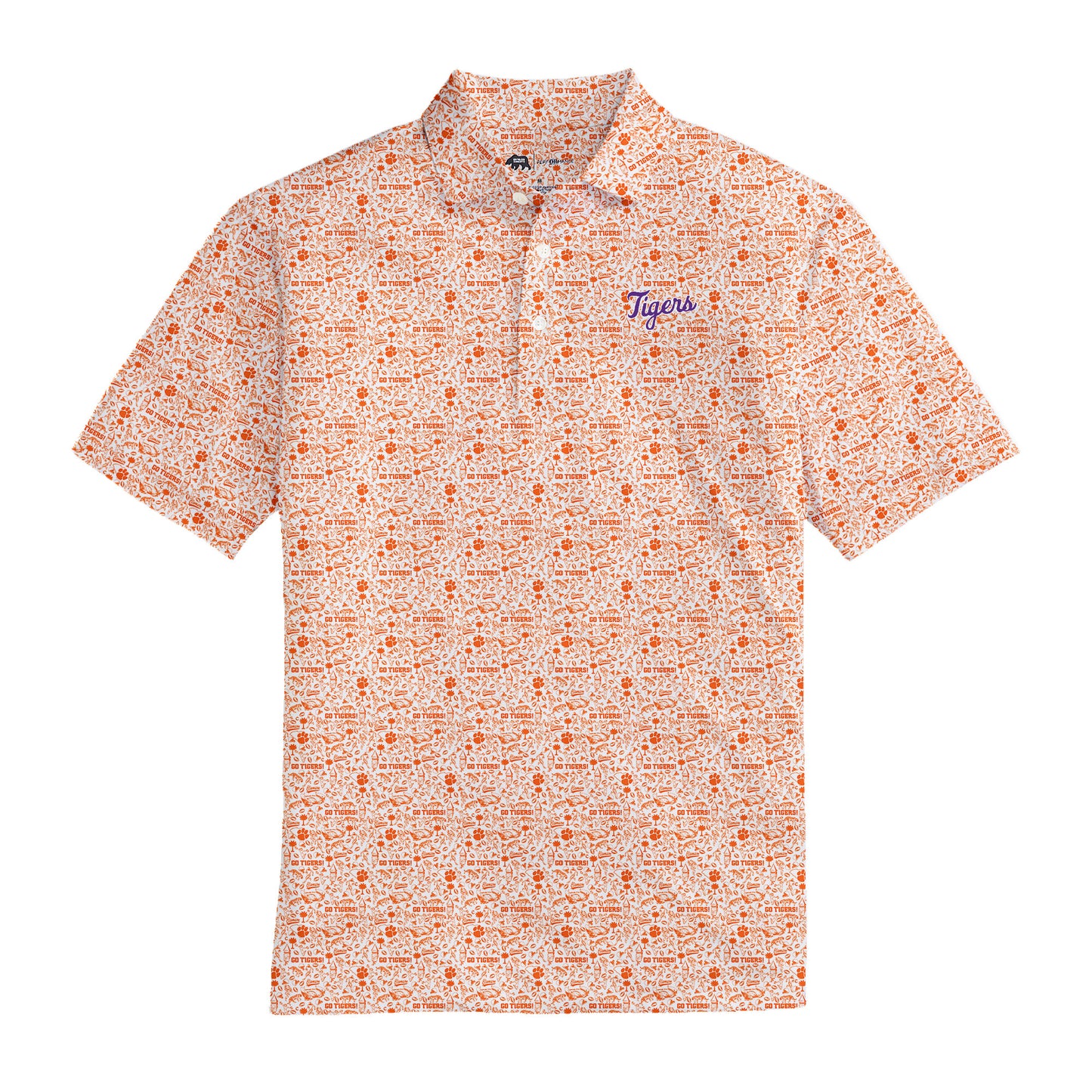 Clemson Icons Printed Performance Polo