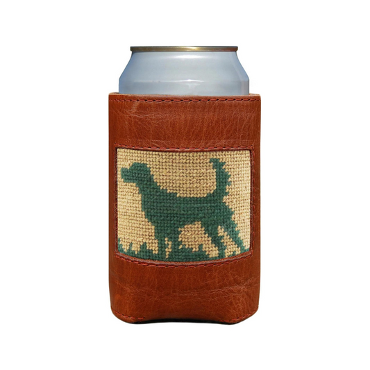 Hunting Dog Needlepoint Can Cooler