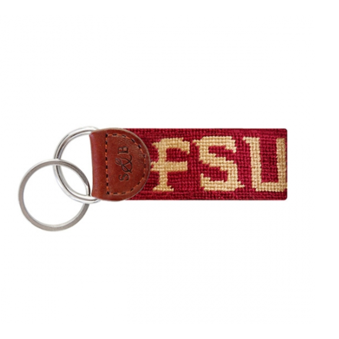 FSU Needlepoint Key Fob