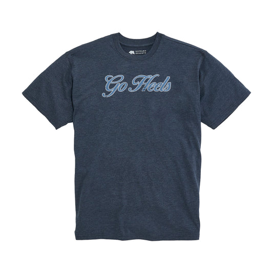 UNC Go Heels Script Vintage Wash Tee - Classic Navy