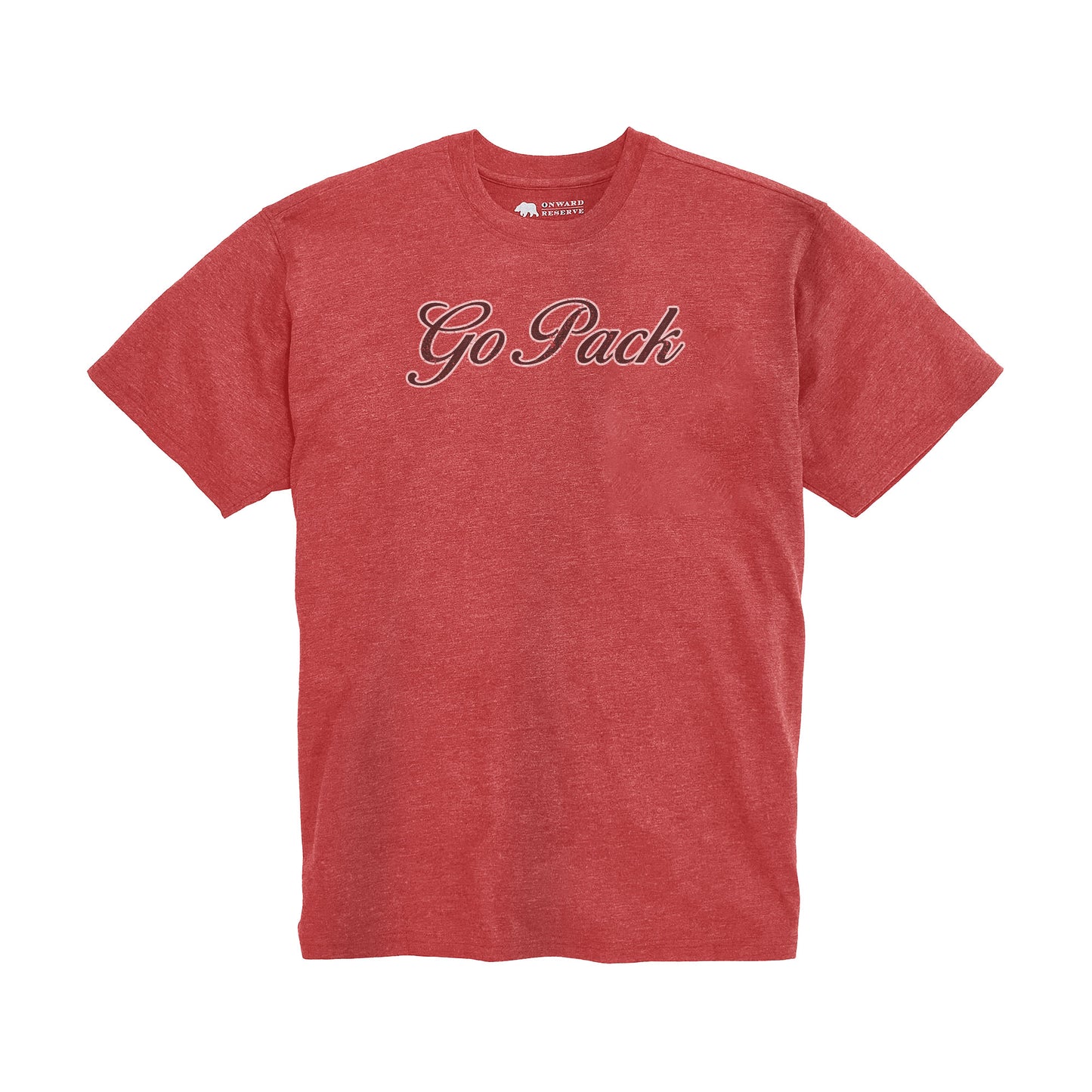 NC State Go Pack Script Vintage Wash Tee - Red