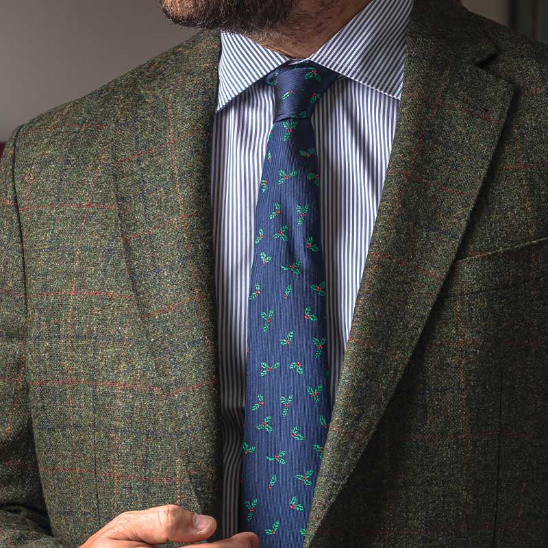 Holly Tie - Classic Navy