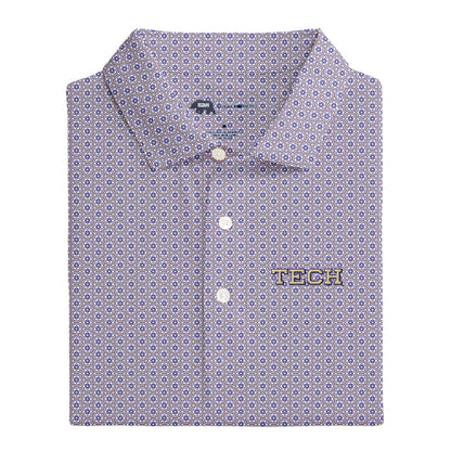 Georgia Tech Honeycomb Printed Performance Polo