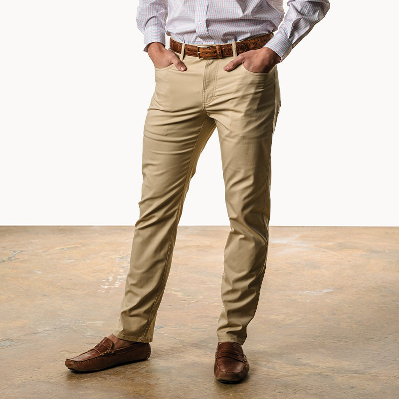 Hybrid Five Pocket Pant - Pale Khaki