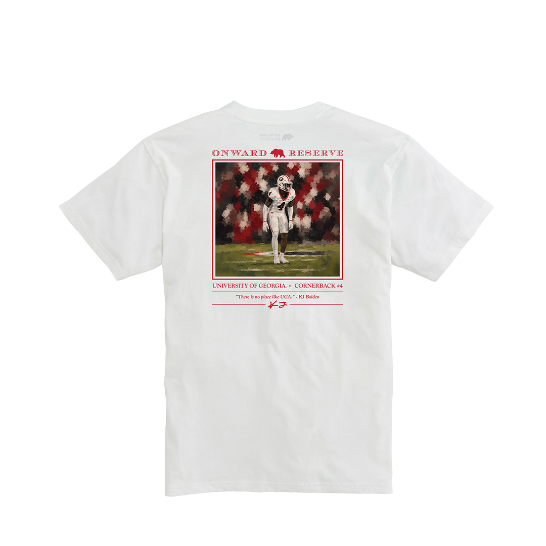 UGA Youth KJ Bolden Tee - White