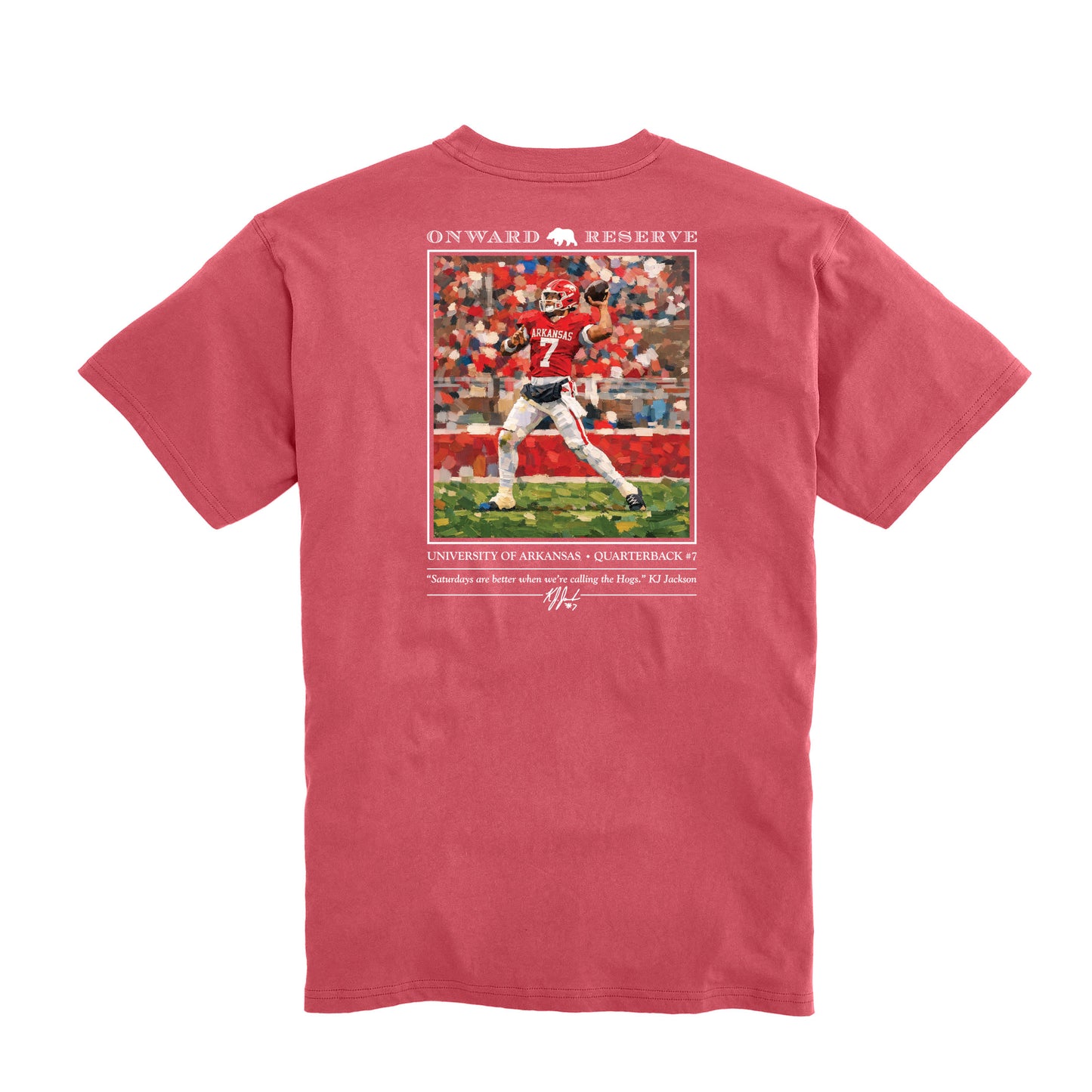 Arkansas KJ Jackson Tee - Washed Red