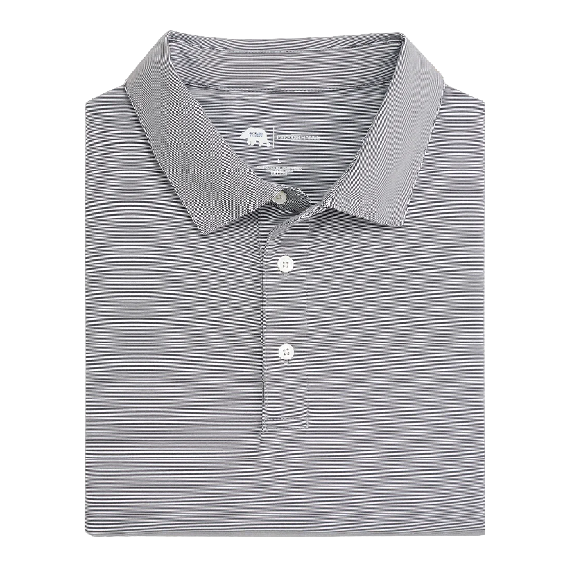 Hairline Stripe Performance Polo - Nine Iron