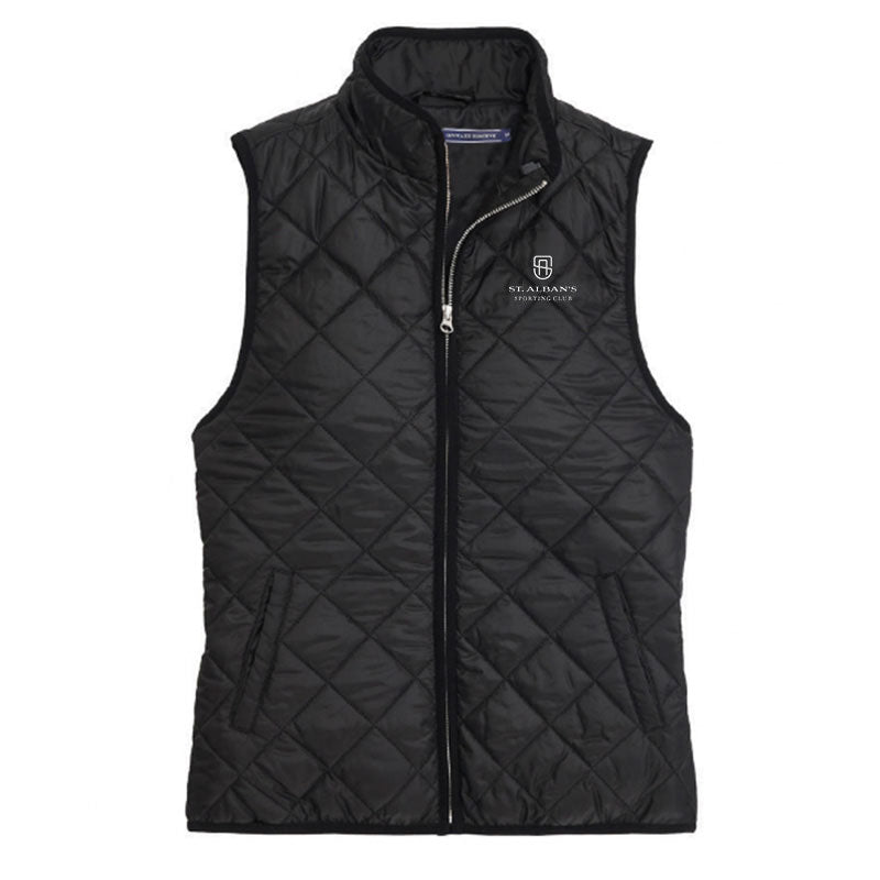 St. Albans Women's Quilted Vest - Black