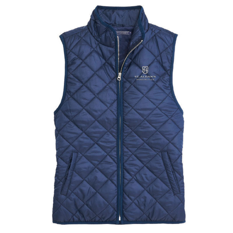 St. Albans Women's Quilted Vest - Blue Indigo