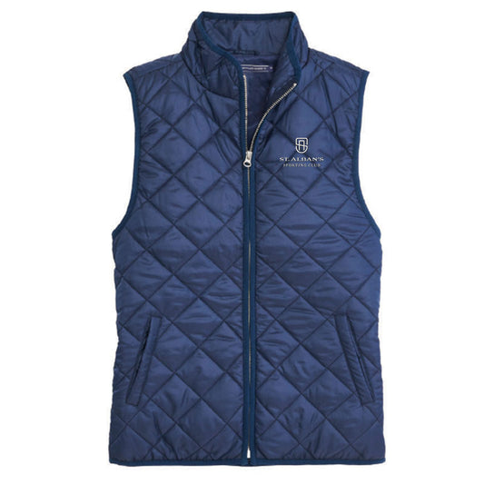 St. Albans Women's Quilted Vest - Blue Indigo