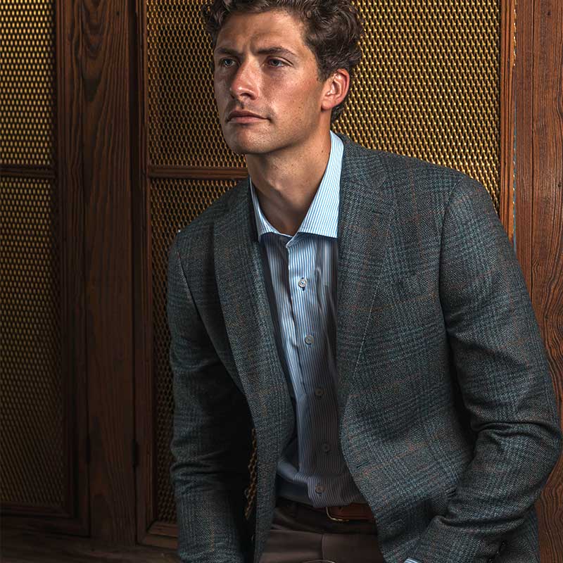 Loro Piana Myrtle Plaid Sport Coat