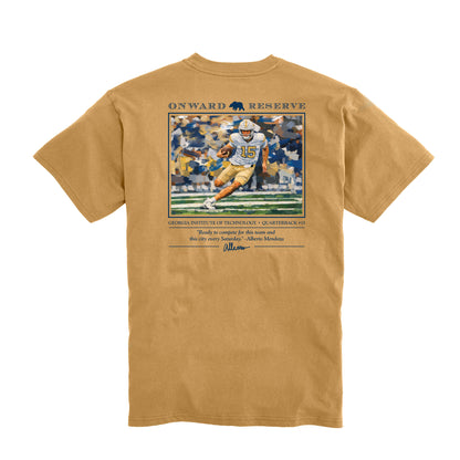 Georgia Tech Alberto Mendoza Tee - Washed Gold