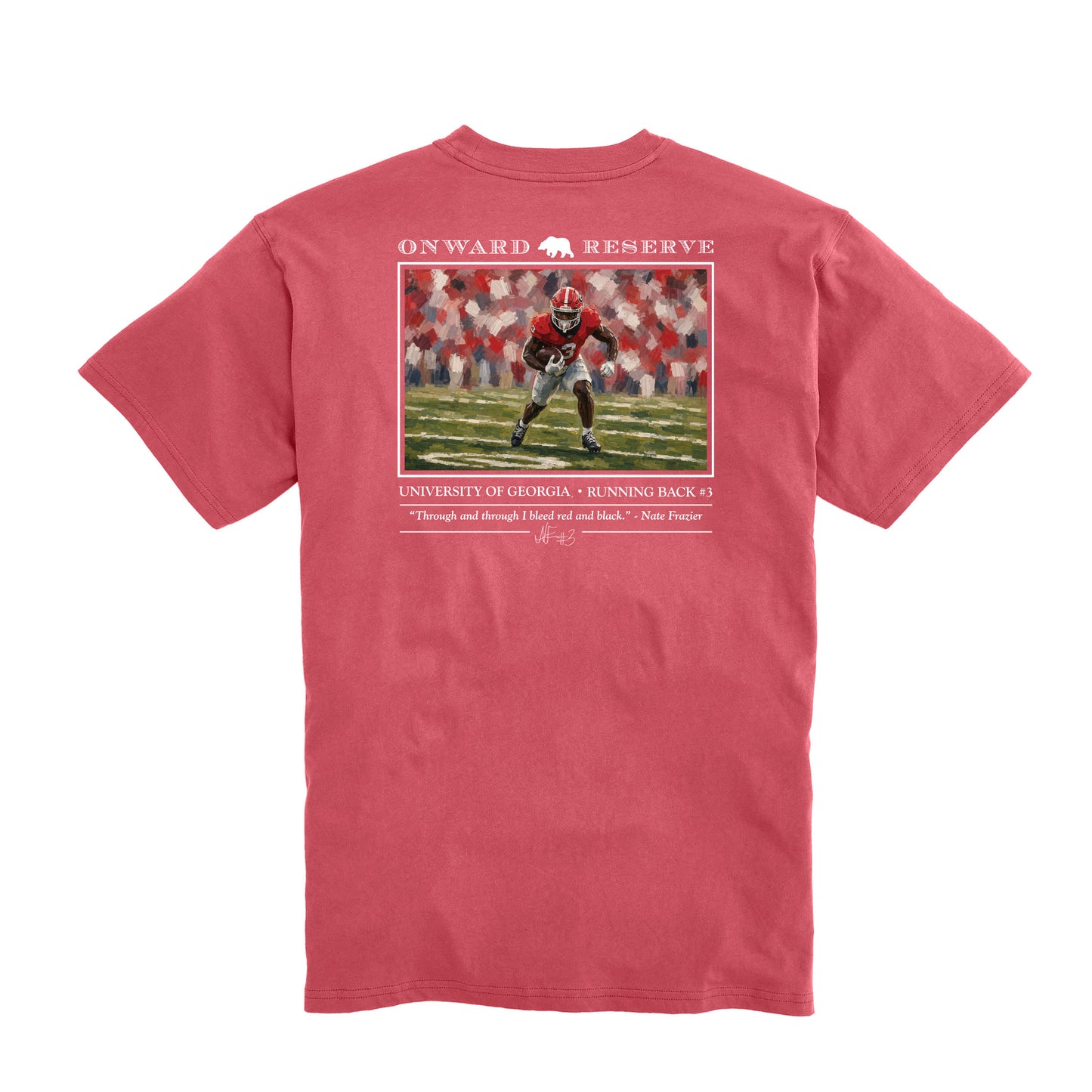 UGA Nate Frazier Tee - Washed Red