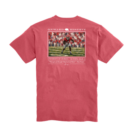UGA Nate Frazier Tee - Washed Red