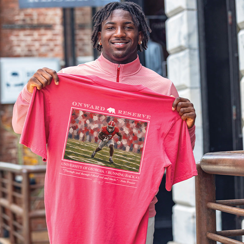 UGA Nate Frazier Tee - Washed Red