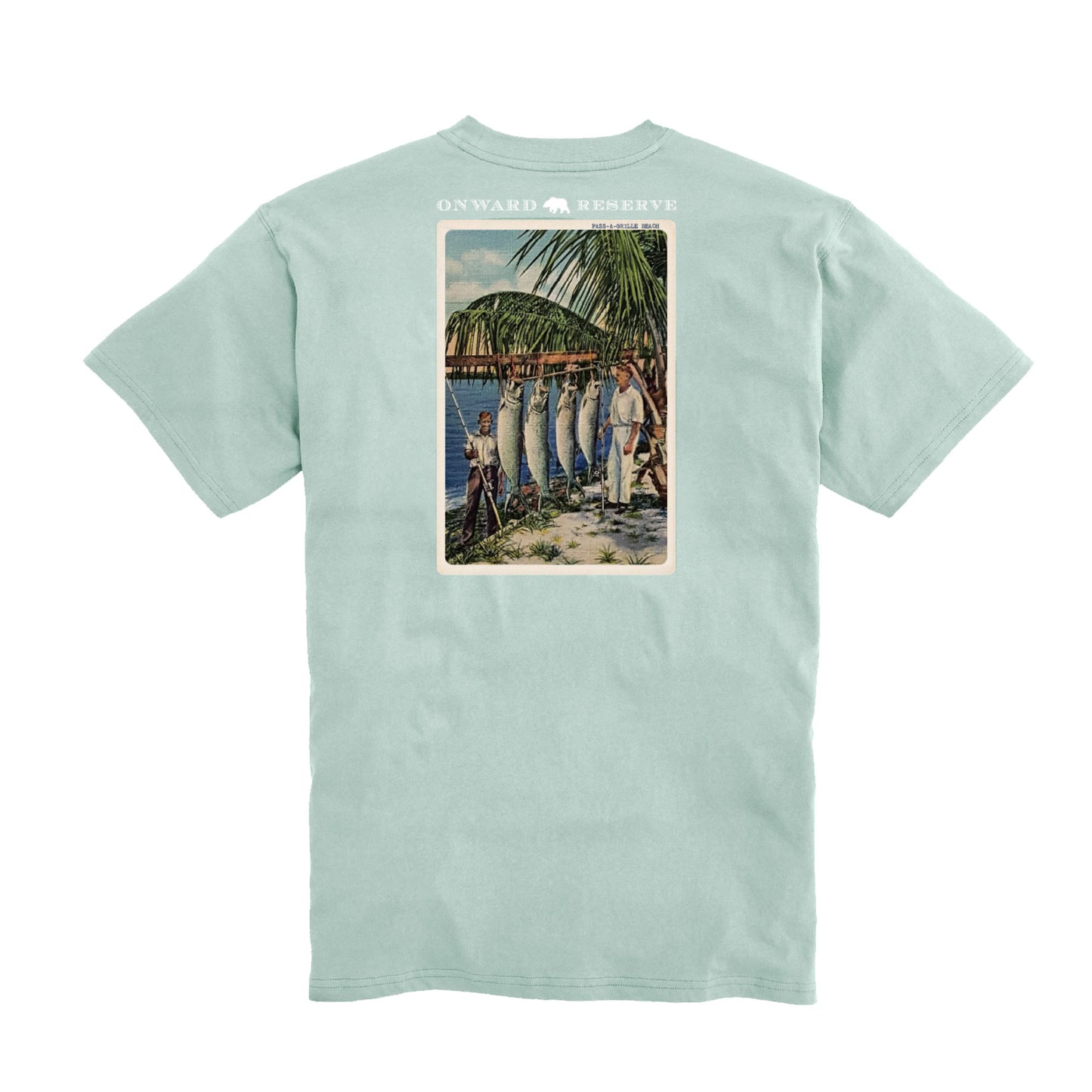 On the Dock Postcard Tee - Surf