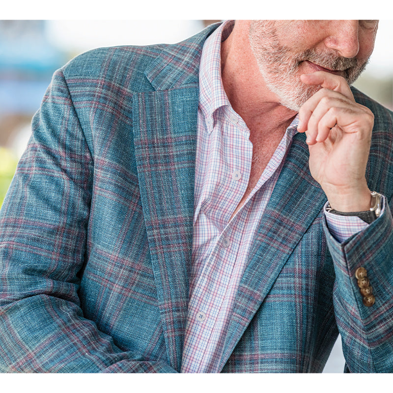 Loro Piana Orchid Windowpane Sport Coat - Orchid – Onward Reserve