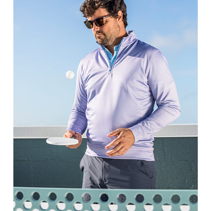 Range Printed Performance 1/4 Zip - Orchid