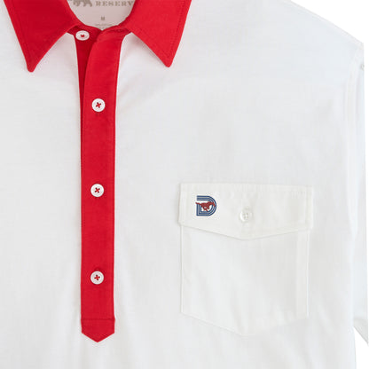 SMU Triple D Old School Rivalry Polo - Red