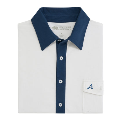 Braves Script A Old School Rivalry Polo - Naval Academy
