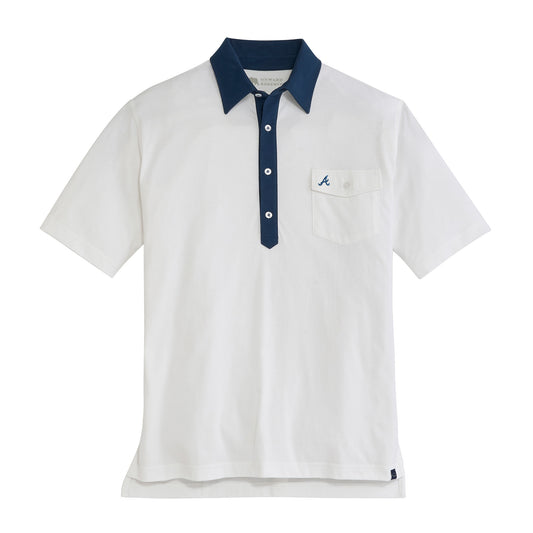 Braves Script A Old School Rivalry Polo - Naval Academy
