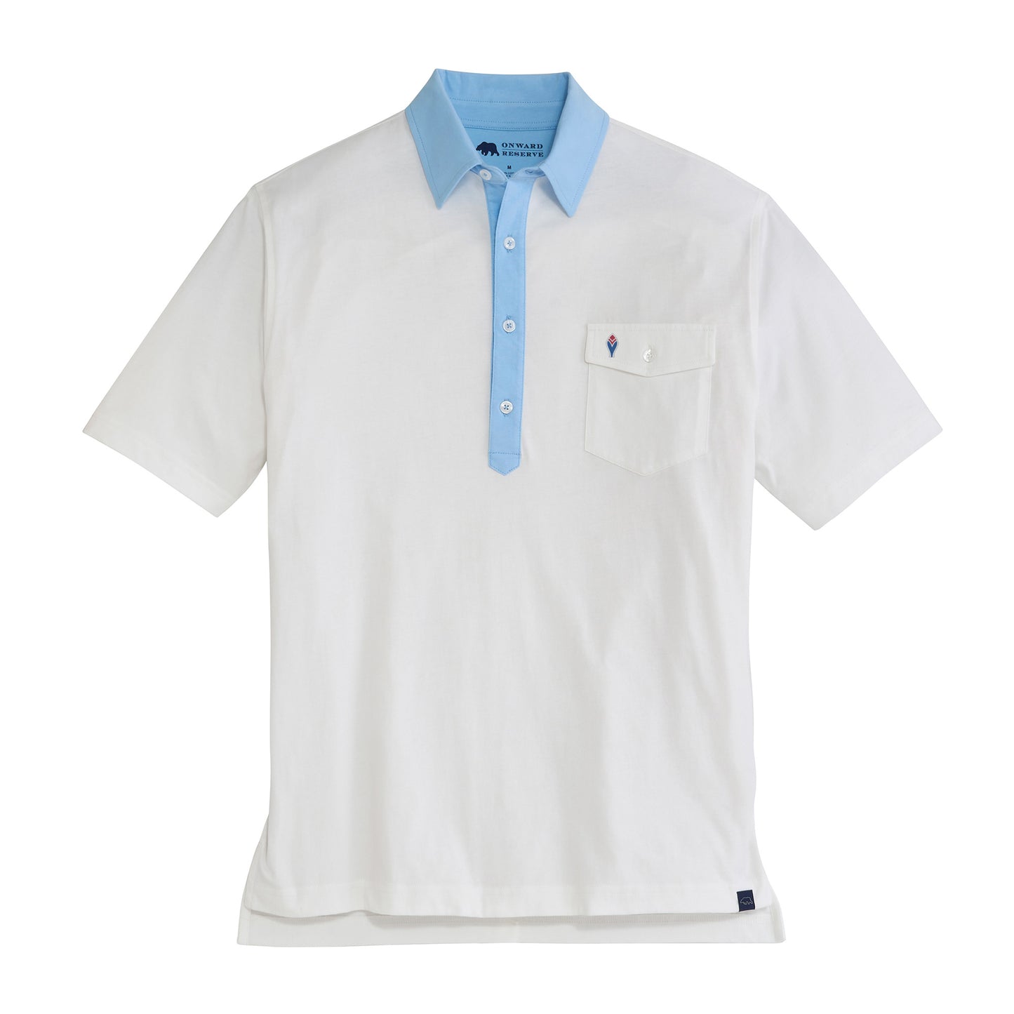Braves Cooperstown - 1972 Feather Old School Rivalry Polo - Sky