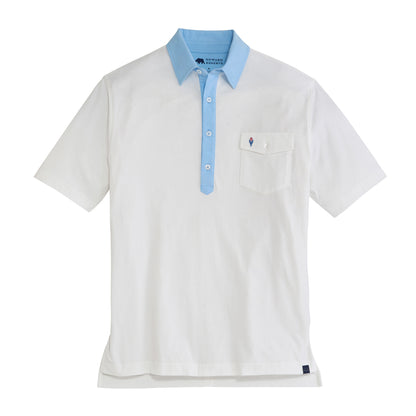 Braves Cooperstown - 1972 Feather Old School Rivalry Polo - Sky