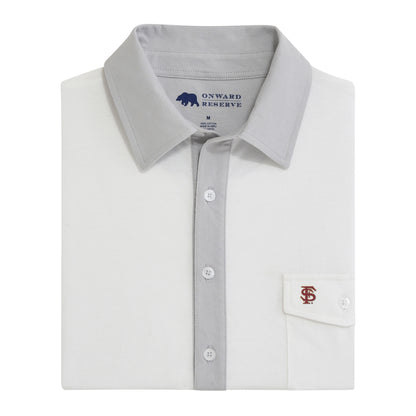 FSU Baseball FS Old School Rivalry Polo - Harbor Mist