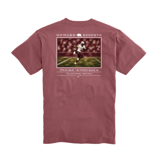 Texas A&M Rueben Owens Tee - Washed Maroon