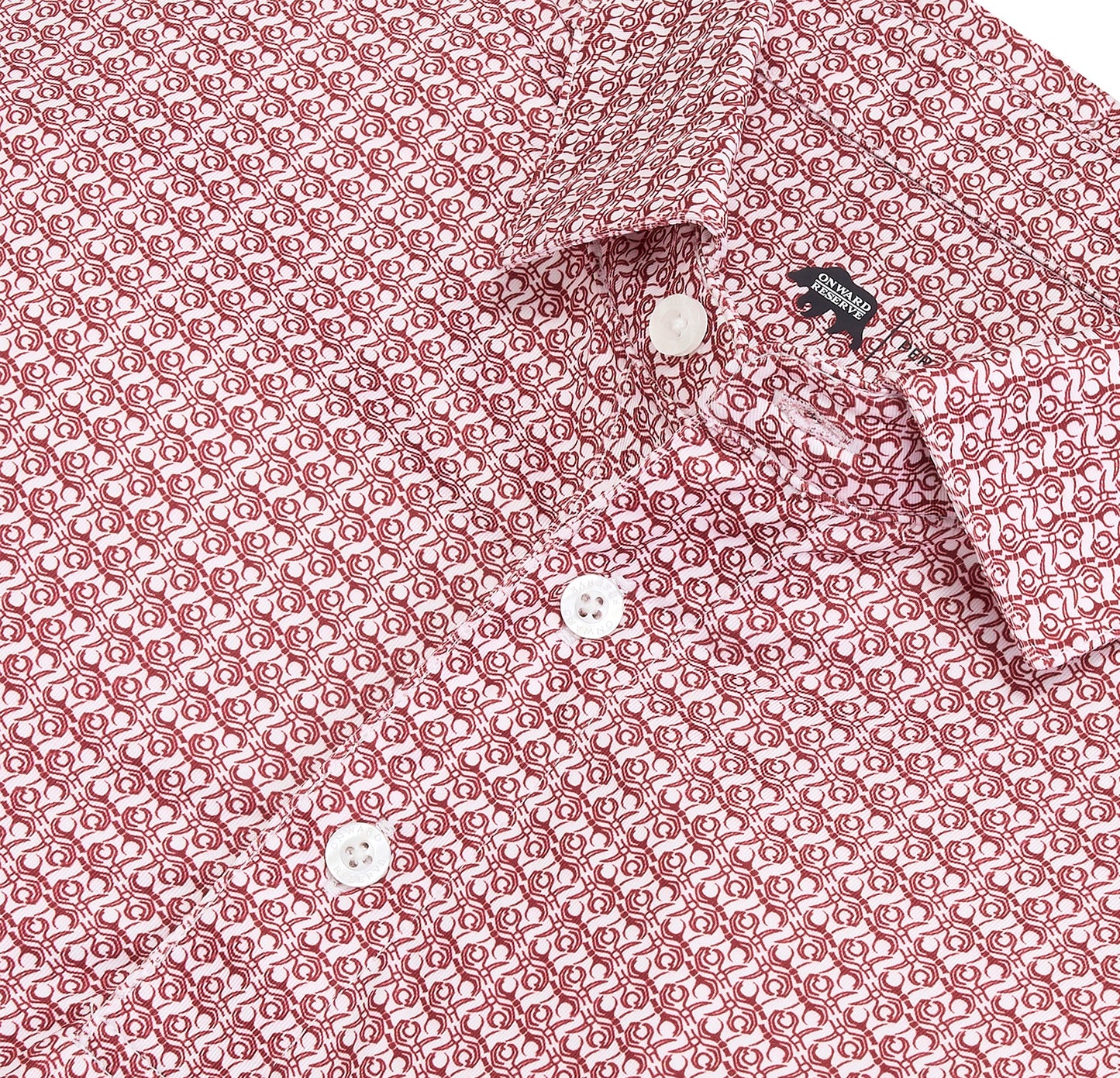 South Carolina Printed Performance Polo - White