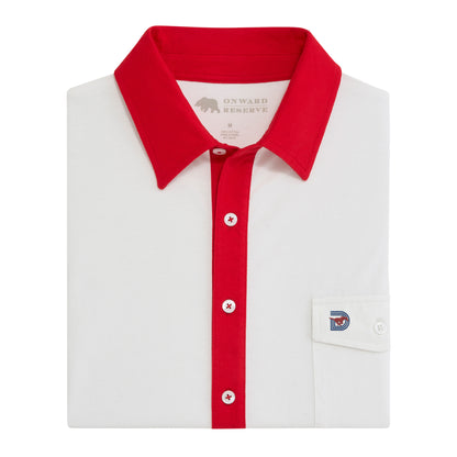 SMU Triple D Old School Rivalry Polo - Red