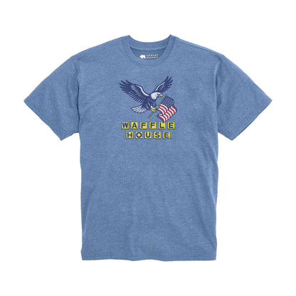 Waffle House USA Vintage Wash Tee - Sport Blue