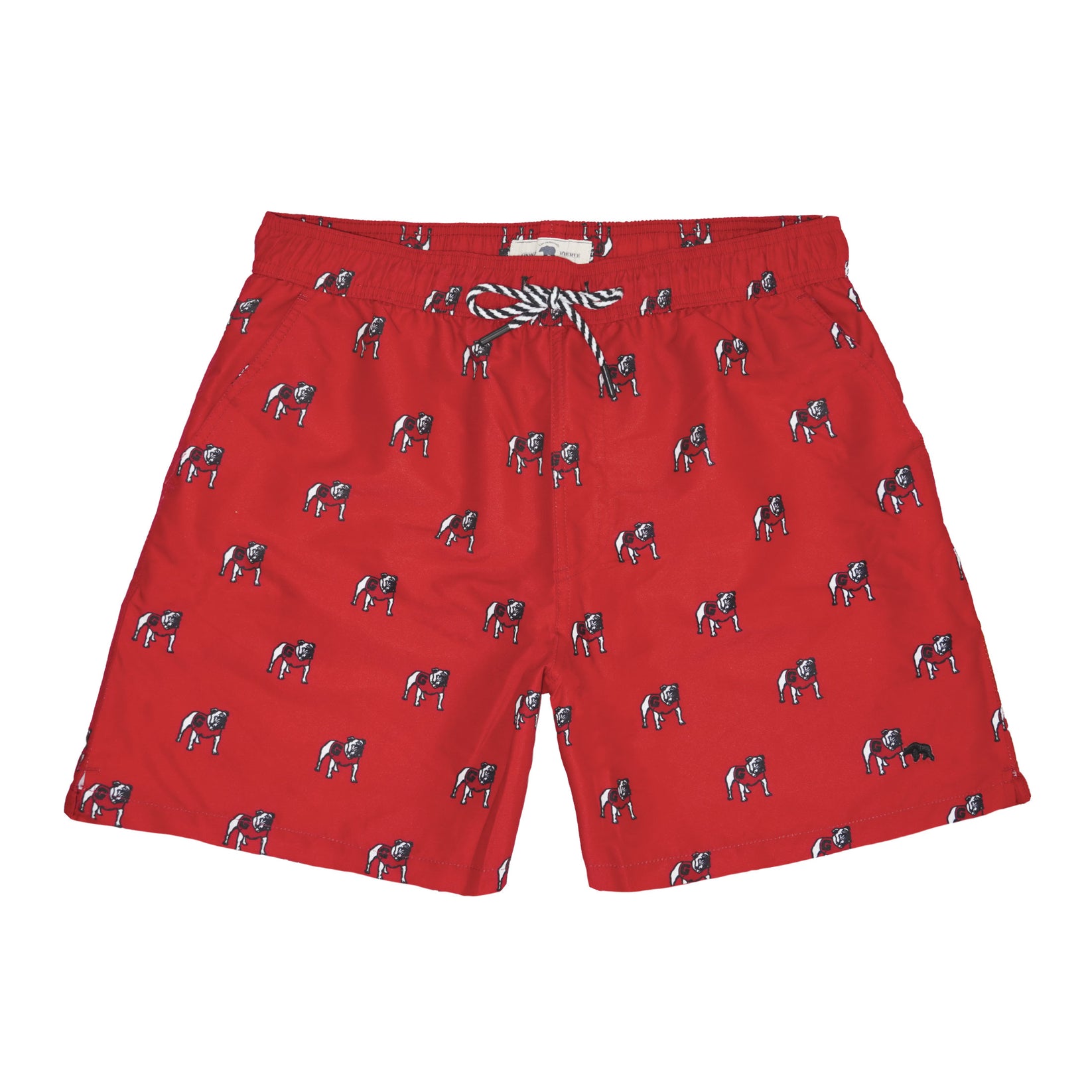 Standing Bulldog Swim Trunk - Red – Onward Reserve