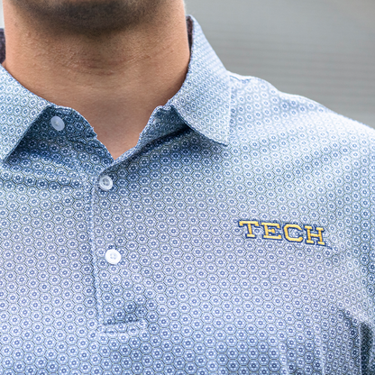 Georgia Tech Honeycomb Printed Performance Polo
