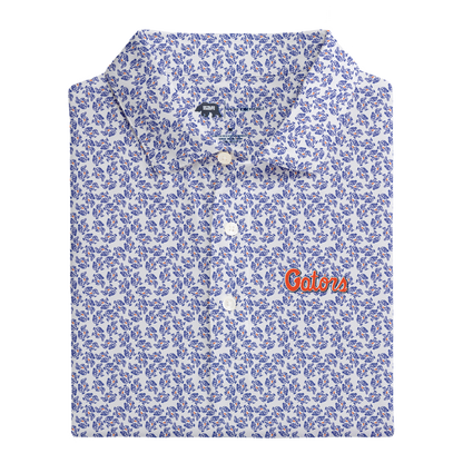 Florida Tossed Gator Printed Performance Polo