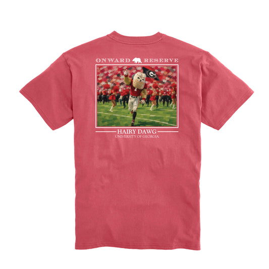 UGA Youth Hairy Dawg Tee - Washed Red