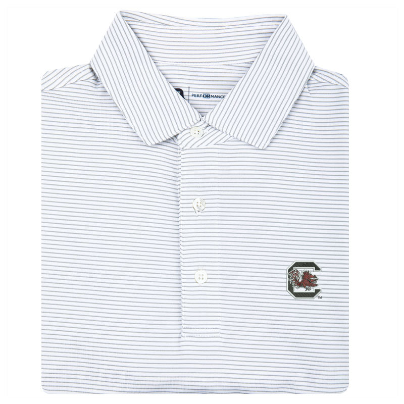 University of South Carolina Birdie Stripe Performance Polo