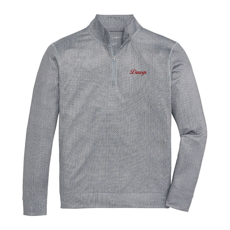 UGA Dawgs Script Vintage G Printed Performance Pullover - Mirage Grey