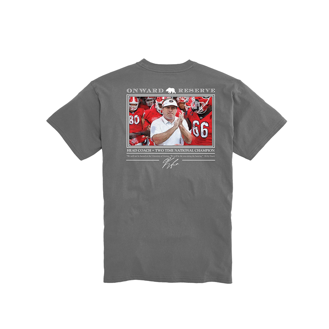 UGA Youth Kirby Smart Tee - Granite